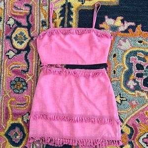 Two Piece Tassle Outift